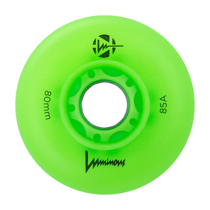 LED Inline Wheels 80mm - 85A Wheels, 4-pack