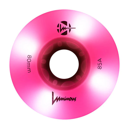 LED Inline Wheels 80mm - 85A Wheels, 4-pack