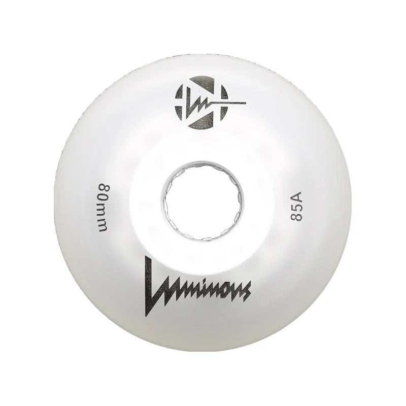 LED Inline Wheels 80mm - 85A Wheels, 4-pack